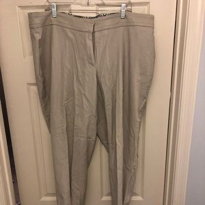 Peter Nygard Khaki/Cream Trouser Pants, size 20